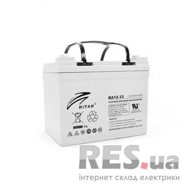 Аккумуляторная батарея RA12-33 12V 33Ah AGM RITAR Киев - изображение 1
