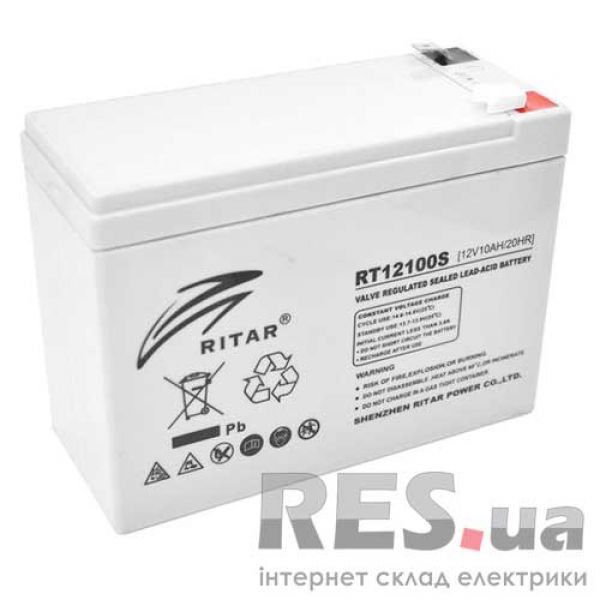 Аккумуляторная батарея RT12100S 12V 10 Ah AGM RITAR Киев - изображение 1