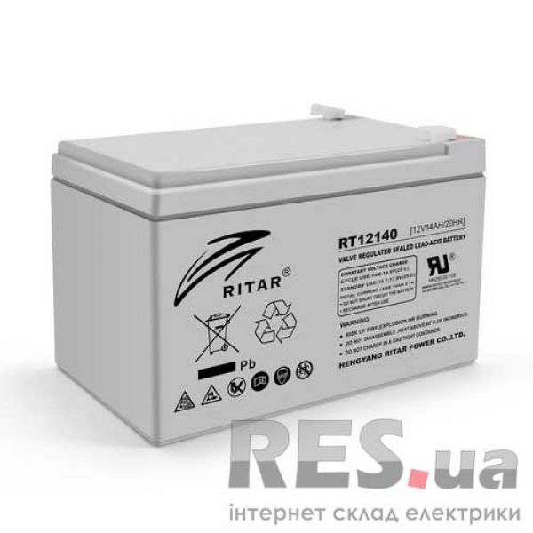 Аккумуляторная батарея RT12140H 12V 14 Ah AGM RITAR Киев - изображение 1