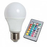 Лампа светодиодная 5W E27 RGB 350Lm с пультом LM734 Lemanso Киев