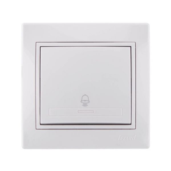 Кнопка звонка Lezard Mira 10A Белая (701-0202-103) Киев - изображение 1