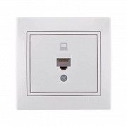 Компьютерная розетка Lezard Mira RJ45 5 категория Белая (701-0202-139) Киев