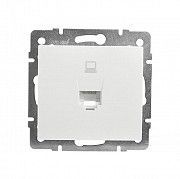 Компьютерная розетка Lezard Rain RJ45 5 категория Белая (703-0288-139) Киев