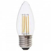 Лампа светодиодная свеча С37 4W E27 2700K 400LM FILAMENT LB-58 Feron Киев