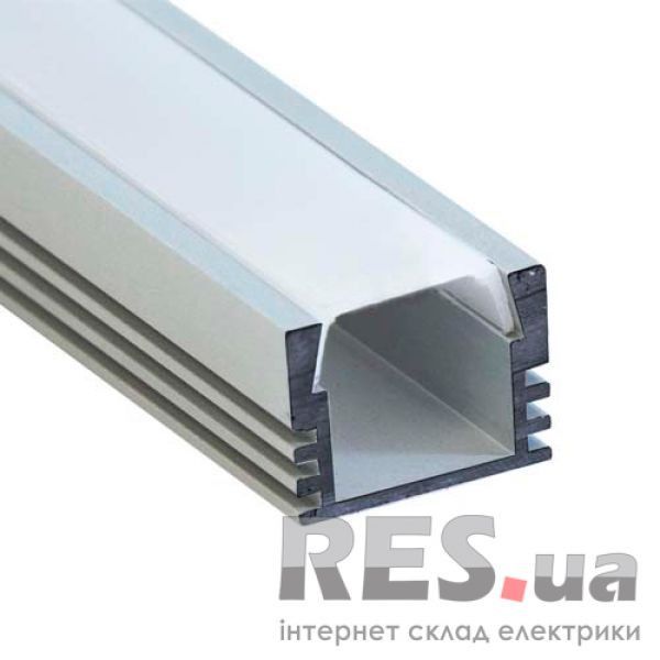 CAB261 FERON алюминиевый профиль для LED ленты (накладной) 15.5х12мм 2м Киев - изображение 1