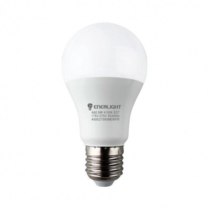 Светодиодная лампа Enerlight A60 8W 4100K E27 (A60E278SMDNFR) Киев - изображение 1