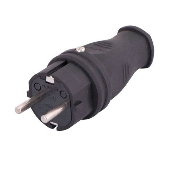 Вилка переносная Lezard IP44 2P+E Каучук (106-0400-0105) Киев - изображение 1