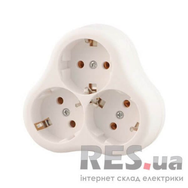 Тройник с заземлением треугольный Lezard 715-0900-609 Киев - изображение 1
