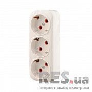 Тройник с заземлением прямоугольный Lezard (715-0800-608) Киев