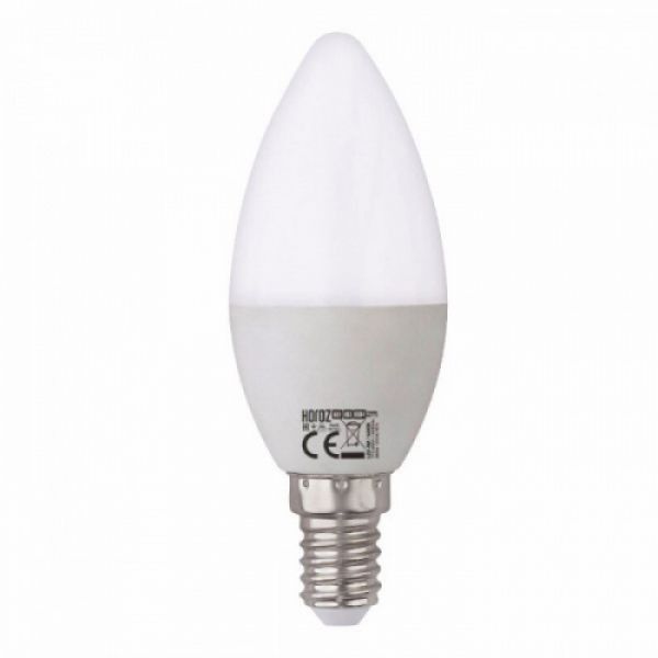 Лампа светодиодная свеча C37 Е14 6W 220V 3000K Horoz 001-003-0006 Киев - изображение 1