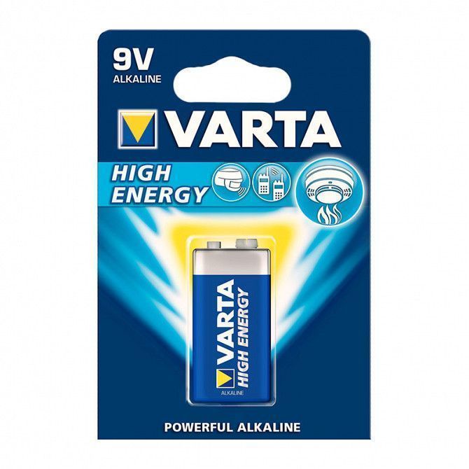 Батарейка Varta 6LR61 High Energy Alcaline (4922121411) Киев - изображение 1