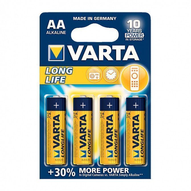 Батарейка VARTA LONGLIFE AA BLI 4 (4106101414) Киев - изображение 1