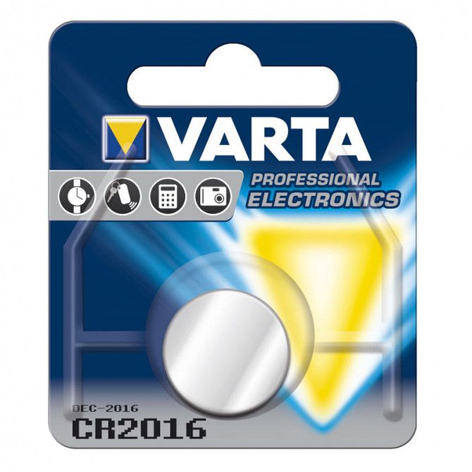 Батарейка VARTA CR 2016 BLI 1 LITHIUM (6016101401) Киев - изображение 1