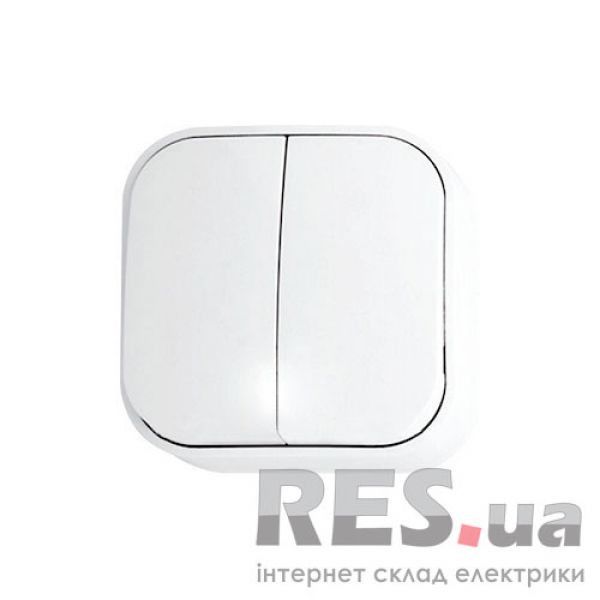 2-клавишный выключатель EVA HOROZ (112-001-0003) Киев - изображение 1