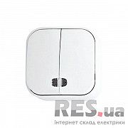 2-клавишный выключатель с подсветой EVA HOROZ (112-002-0002) Киев