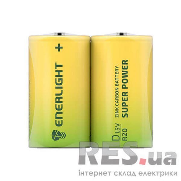 Батарейка D Super Power FOL 2 ENERLIGHT (2шт) Киев - изображение 1