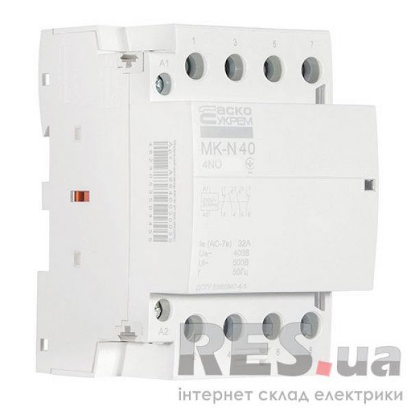 Контактор модульный на Din-рейку МК-N 4P 220В 40А АскоУкрем Киев - изображение 1