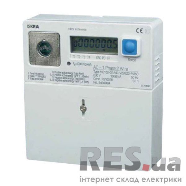Счетчик ISKRA ME162-D1A44-V12L11-M3K0 однофазный многотарифный электронный активной энергии 5-85А Киев - изображение 1