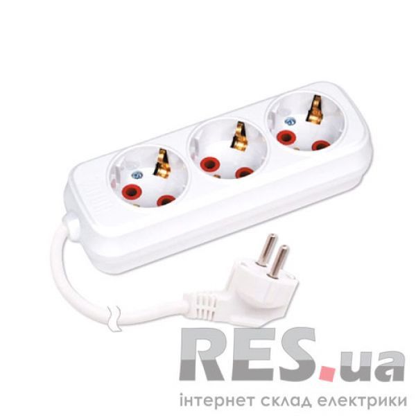 Сетевой удлинитель Horoz Electric 3 розетки с заземлением 2 м (200-302-301) Киев - изображение 1