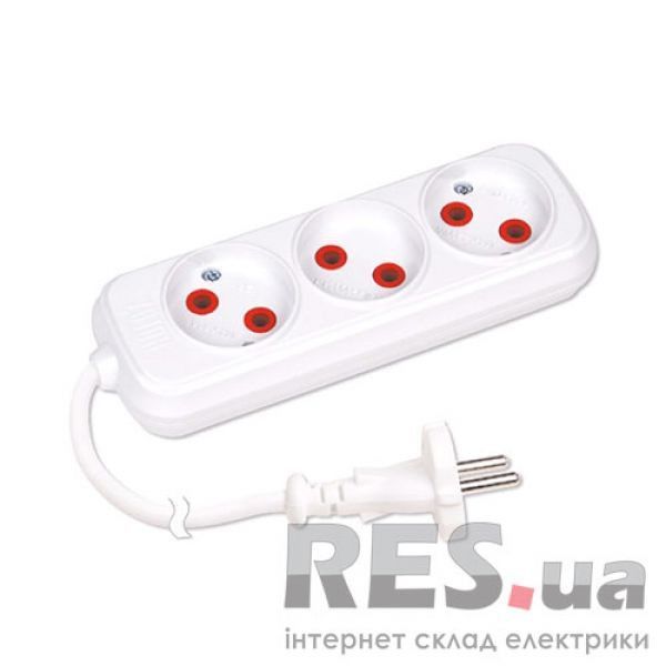 Сетевой удлинитель Horoz Electric 3 розетки без заземления 3 м (200-303-303) Киев - изображение 1