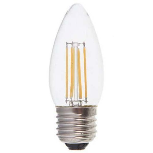 Лампа светодиодная свеча С37 4W E27 2700K FILAMENT dimm LB-68 Feron Киев - изображение 1