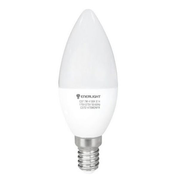 Светодиодная лампа С37 7Вт 4100K E14 ENERLIGHT (C37E147SMDNFR) Київ - изображение 1