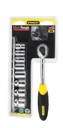 Набор головок торцевых 3/8" с трещоткой "MicroTough™" 9 ед. STANLEY 0-94-611 Кременчуг - изображение 1