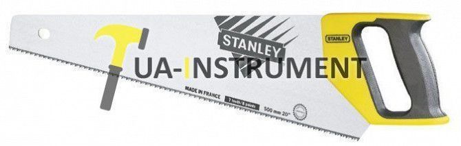 Ножовка по дереву 550мм 7TPI универсальный закаленный зуб STANLEY 1-20-009 Кременчуг - изображение 1