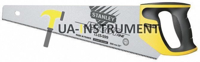 Ножовка по дереву 380мм 11TPI "Jet-Cut Fine" закаленный 3-гранный зуб STANLEY 2-15-594 Кременчуг - изображение 1