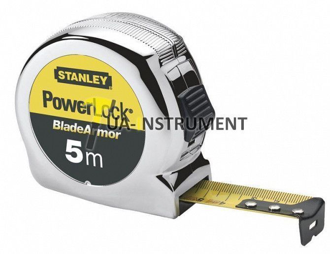 Рулетка 5м х 25мм "MICRO POWERLOCK" армированная лента STANLEY 0-33-514 Кременчуг - изображение 1