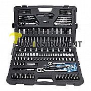 Набор инструментов 201 ед (трещотки 1/4" 3/8 "1/2" , биты: PZ, PH, Torx, Sq, Hex, Sl, ключи р/н мм и Кременчуг