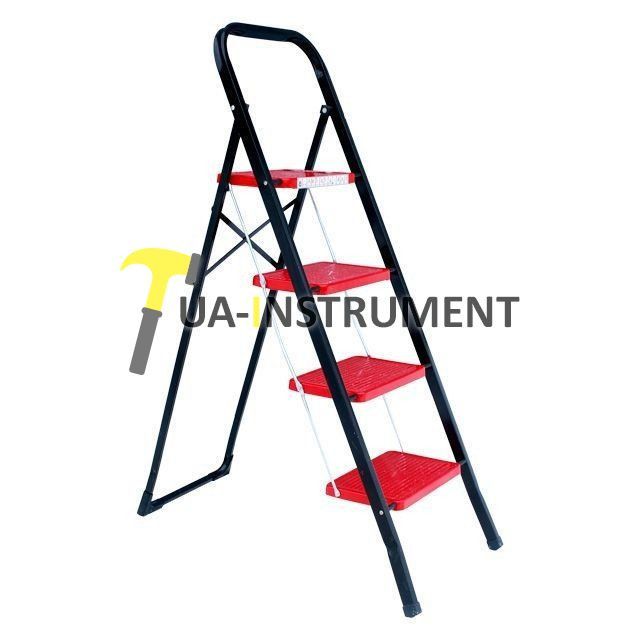 Стремянка 4 ступени 300*200мм Intertool LT-0044 Кременчуг - изображение 1