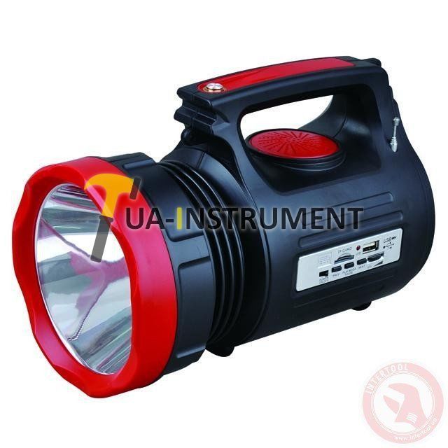Фонарь аккумуляторный 1LED 5W + 22 SMD, солнечная панель, 3 led-лампы, кабель 3м Intertool LB-0104 Кременчуг - изображение 1