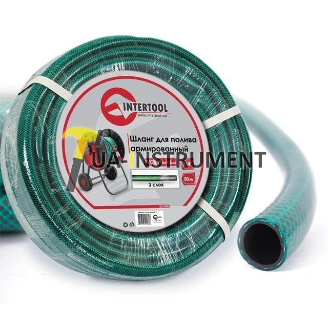 Шланг для полива 3-х слойный 3/4", 50м, армированный PVC Intertool GE-4046 Кременчуг - изображение 1