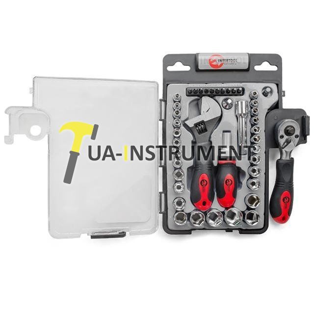 Набор инструмента 43ед., 3/8*1/4, Cr-V Intertool ET-6003 Кременчуг - изображение 1