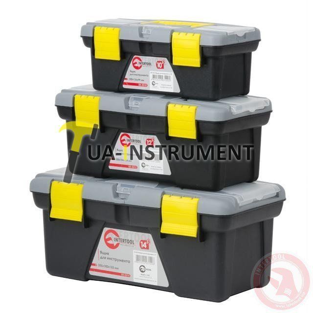 Комплект ящиков для инструмента 3шт (ВХ-0310 10"/ВХ-0312 12"/ВХ-0314 14") INTERTOOL BX-0303 Кременчуг - изображение 1