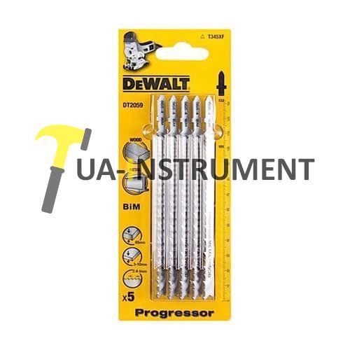 Полотно пильное DeWALT по древесине, пластику, алюминию, для электролобзика, 5 шт., шт Кременчуг - изображение 1