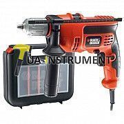 Дрель ударная BLACK+DECKER, 710 Вт, 13 мм, 2800 об/мин, 47600 уд/мин, 2 кг, пластиковый кейс, шт Кременчуг