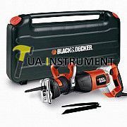 Пила сабельная BLACK+DECKER, 1050 Вт, регул-ка скорости, рукоятка 8 положений, аксессуары, чемодан., Кременчуг