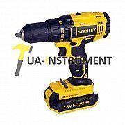 Дрель/винтоверт STANLEY, 2 скорости, 18V, 45Нм, 13мм БЗП, 2акк Li-Ion, 1.3А/ч, з/у, чемодан.., шт Кременчуг