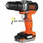 Дрель/шуруповерт ударная аккумуляторная BLACK+DECKER,12.0 В/1.5 Ач/LiIon,350/1250об/мин., аккум и зу Кременчуг