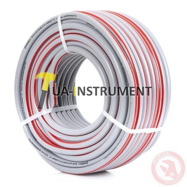 Шланг для полива 5-ти слойный 1/2", 50м, армированный PVC INTERTOOL GE-4135 Кременчуг - изображение 1