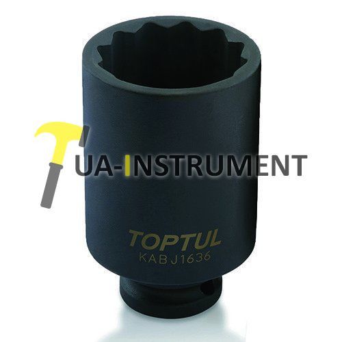 Головка торцевая ударная длинная TOPTUL 1/2" 36мм 12-гр. KABJ1636 Кременчуг - изображение 1