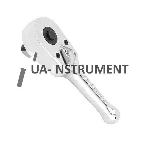 Трещотка TOPTUL 3/8" 45 зубцов укороченная (мет. ручка) CHDI1211 Кременчуг - изображение 1