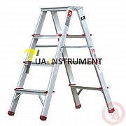 Стремянка алюминиевая двусторонняя 4 ступени, высота 880мм INTERTOOL LT-1104 Кременчуг