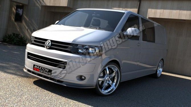 Накладка переднего бампера VW T5 узкая рестайл Светловодск - изображение 1