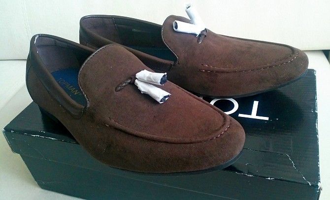 Лоферы topman vela slipper 42 brown, new Киев - изображение 1