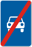 Знак дорожный "5.4. Конец дороги для автомобилей" Харьков