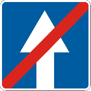Знак дорожный "5.6. Конец дороги с односторонним движением" Харьков