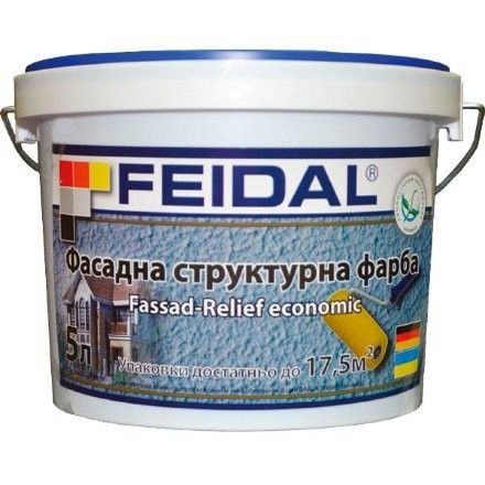 FEIDAL Fassad-Relief economic фасадная рельефная краска 10л Київ - изображение 1
